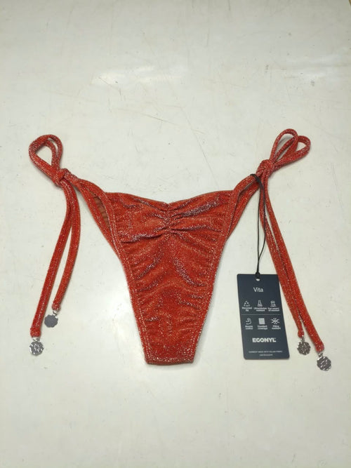 Coco Choco Ruched Tie-Side Bikini Bottom